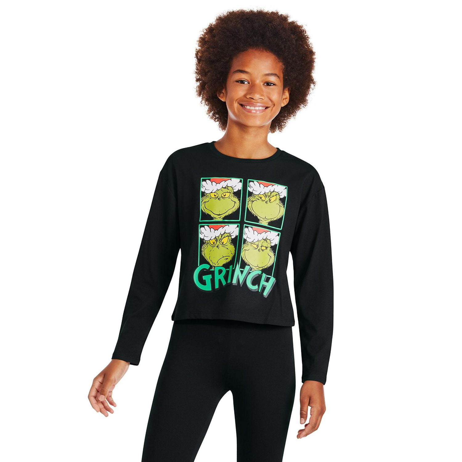 T-shirt à manches longues Le Grinch pour filles