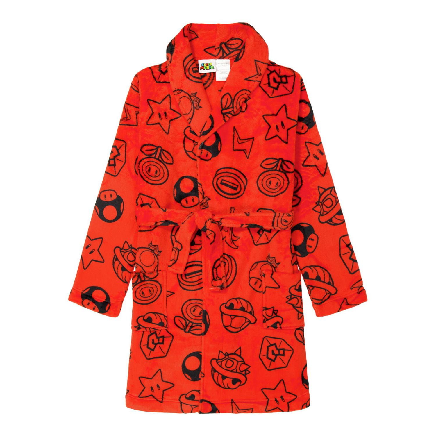 SUPERMARIO 1PC Robe - BOYS, Soft Plush Boys