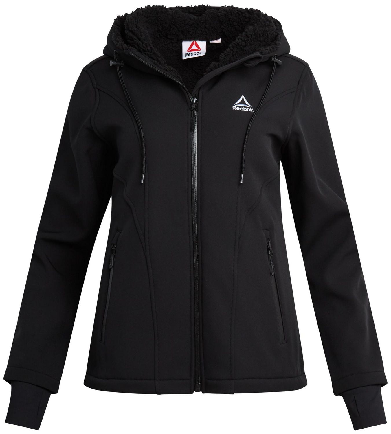 Reebok Women's Sherpa Lined Softshell Jacket with Hood
