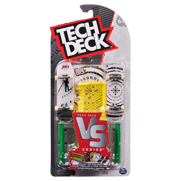 Tech Deck, Disorder Skateboards Versus Series, Collectible Fingerboard 2Pack and Obstacle Set