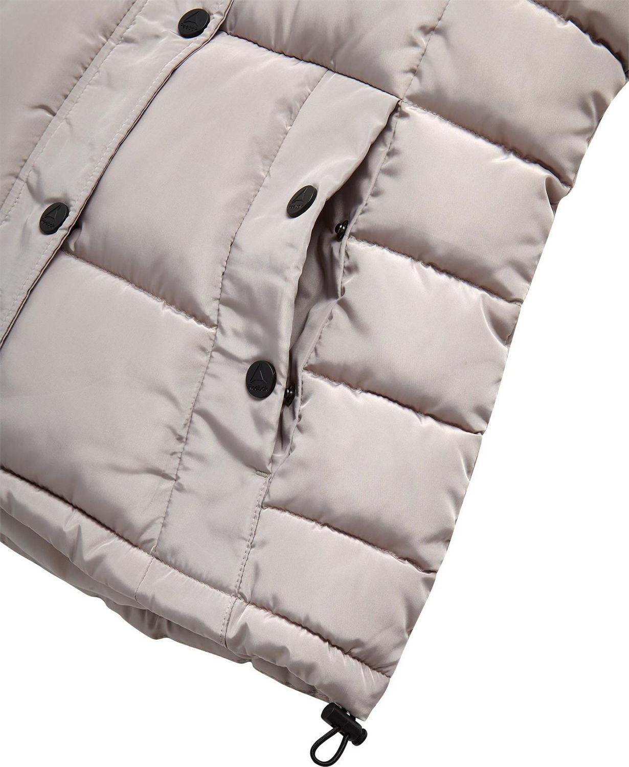 Reebok Womens' Adjustable Puffer Coat with Sherpa Lined Hood