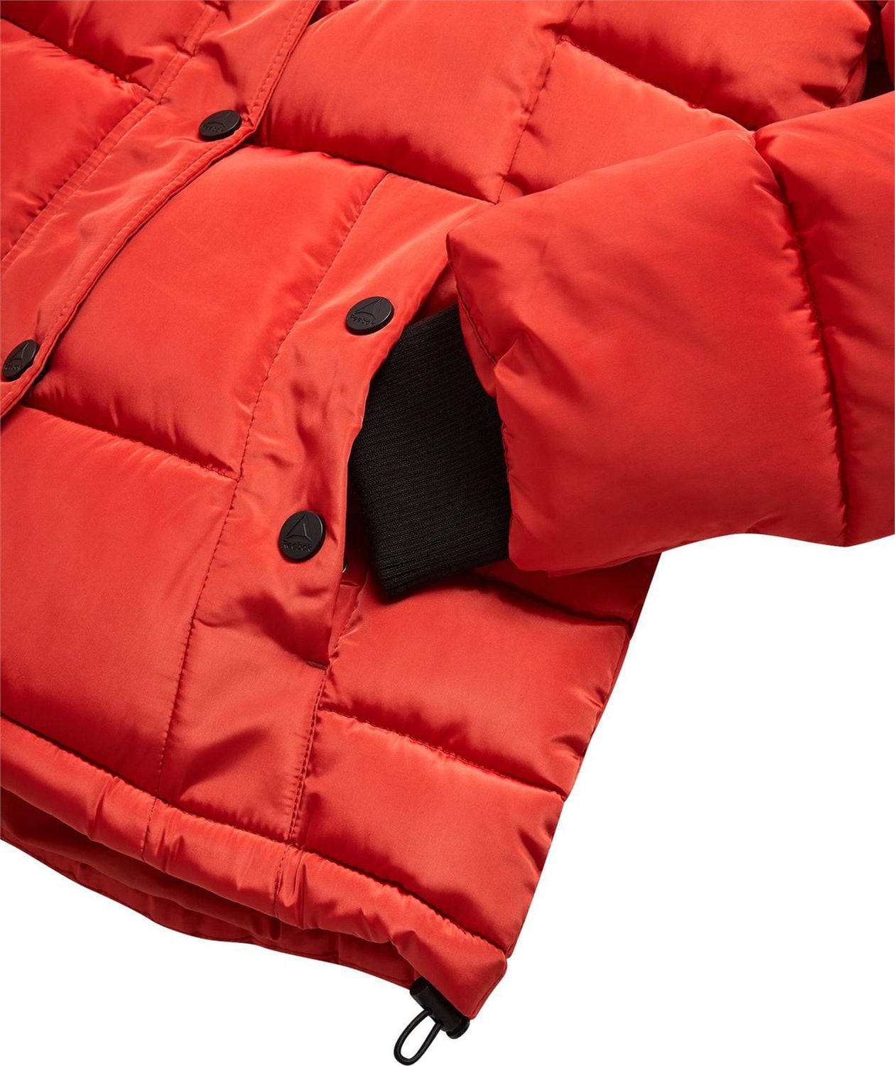 Manteau matelassé ajustable pour femmes Reebok avec capuchon doublé en sherpa