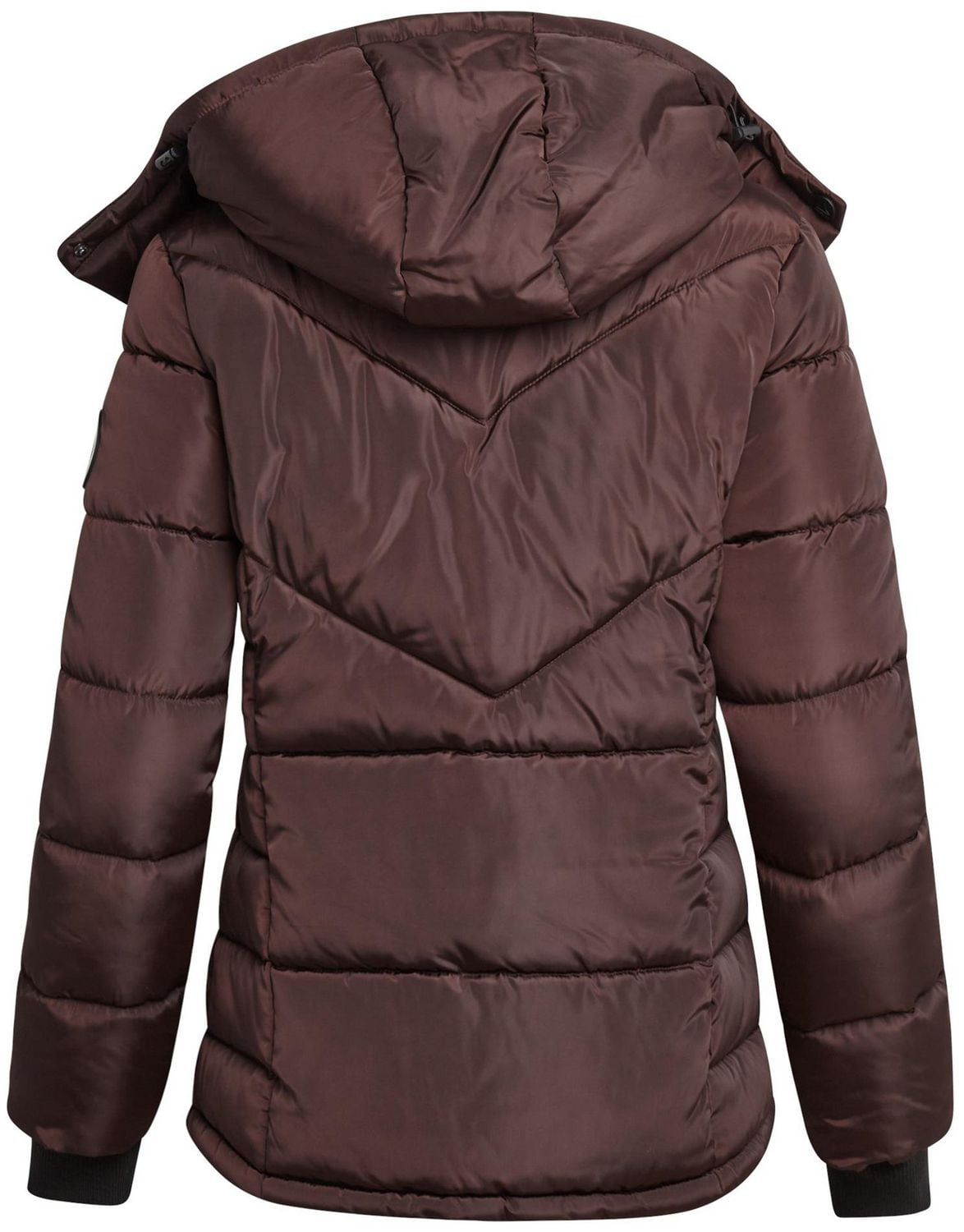 Manteau matelassé ajustable pour femmes Reebok avec capuchon doublé en sherpa
