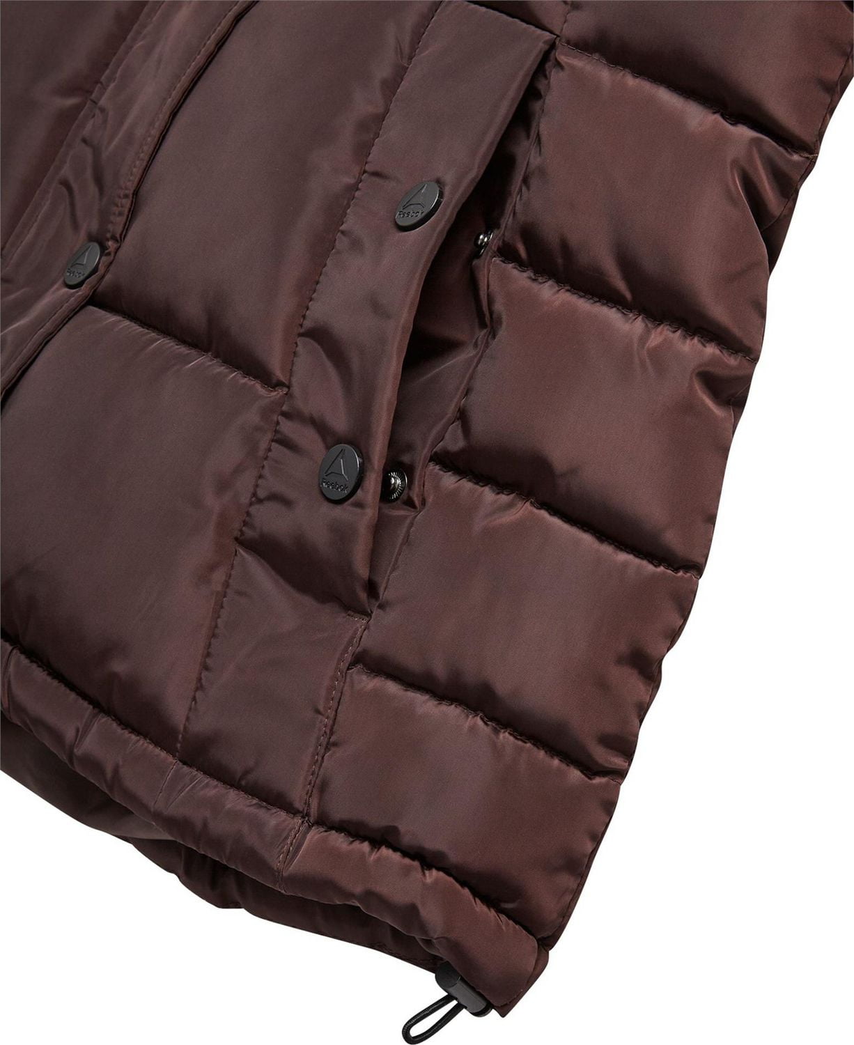 Manteau matelassé ajustable pour femmes Reebok avec capuchon doublé en sherpa