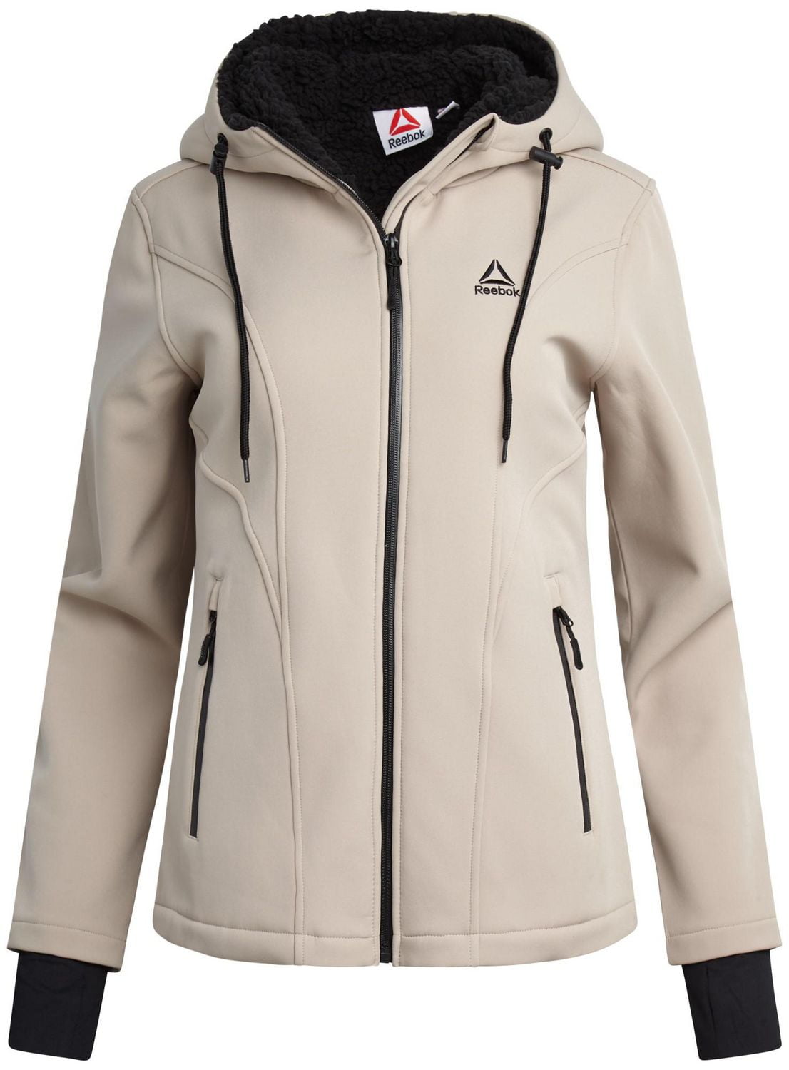 Reebok Women's Sherpa Lined Softshell Jacket with Hood