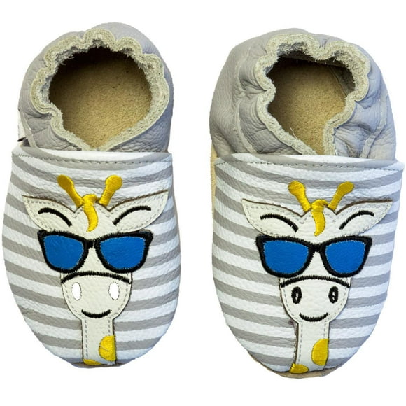Rose et Chocolate Baby Giraffe Leather Shoe