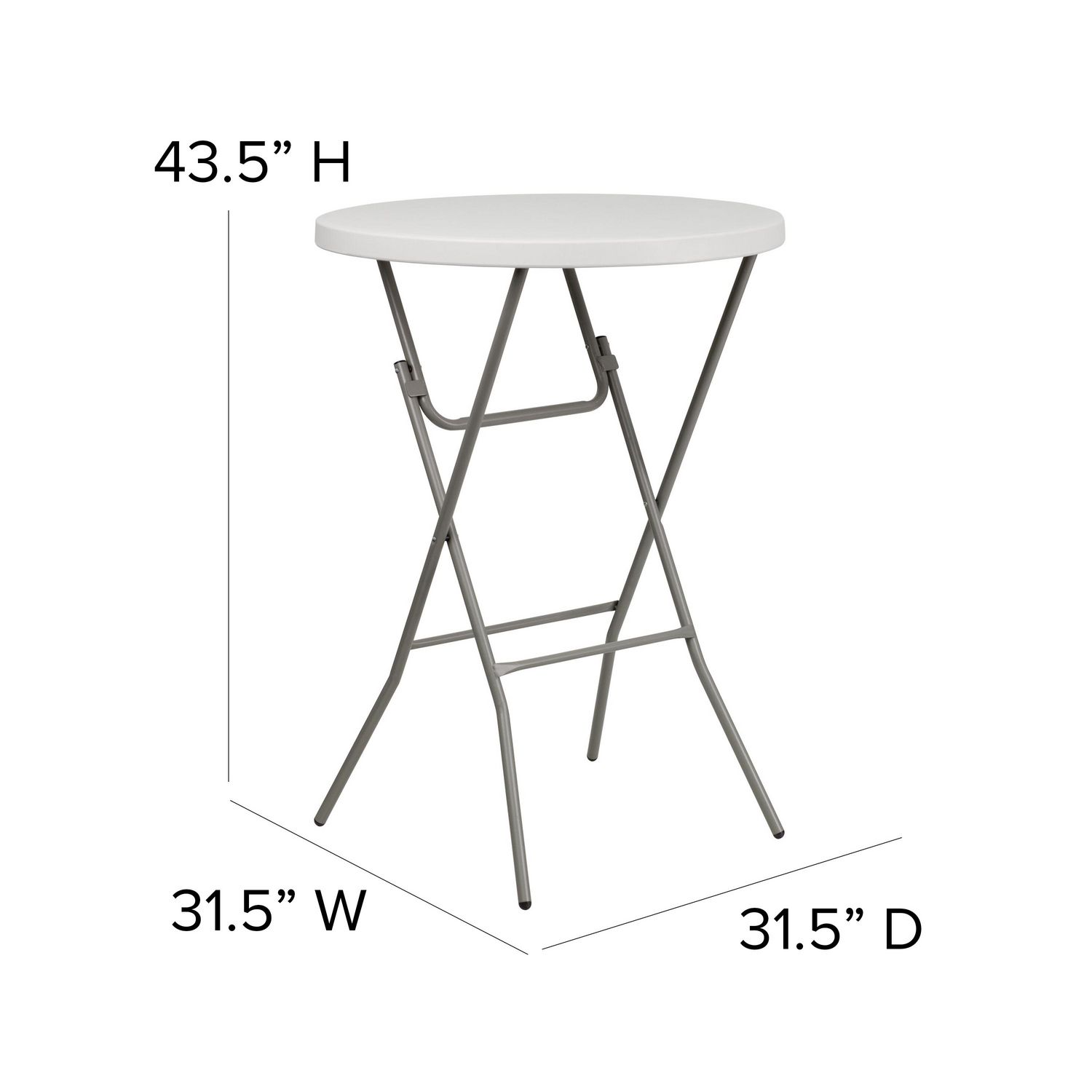 Bar height deals folding table walmart