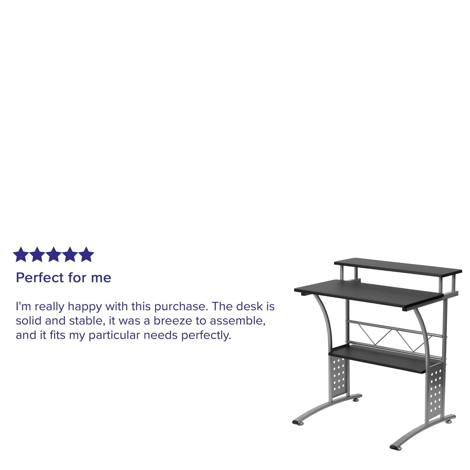 Clifton black computer desk discount