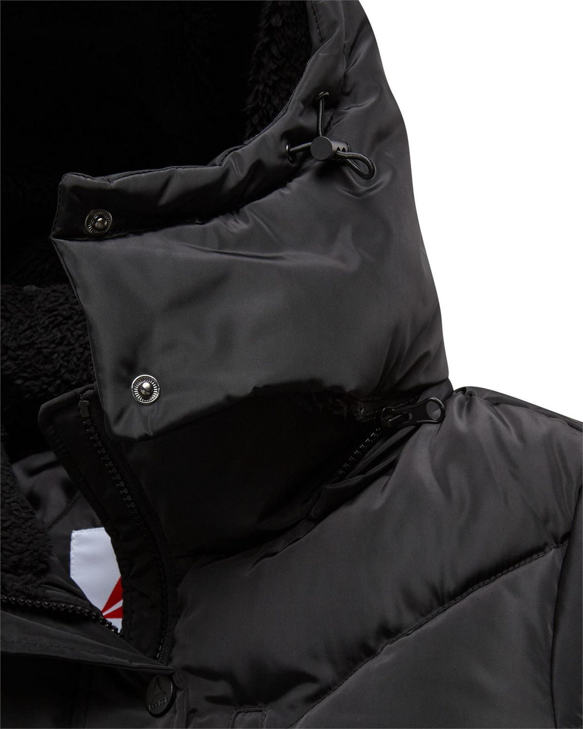 Reebok Womens' Adjustable Puffer Coat with Sherpa Lined Hood