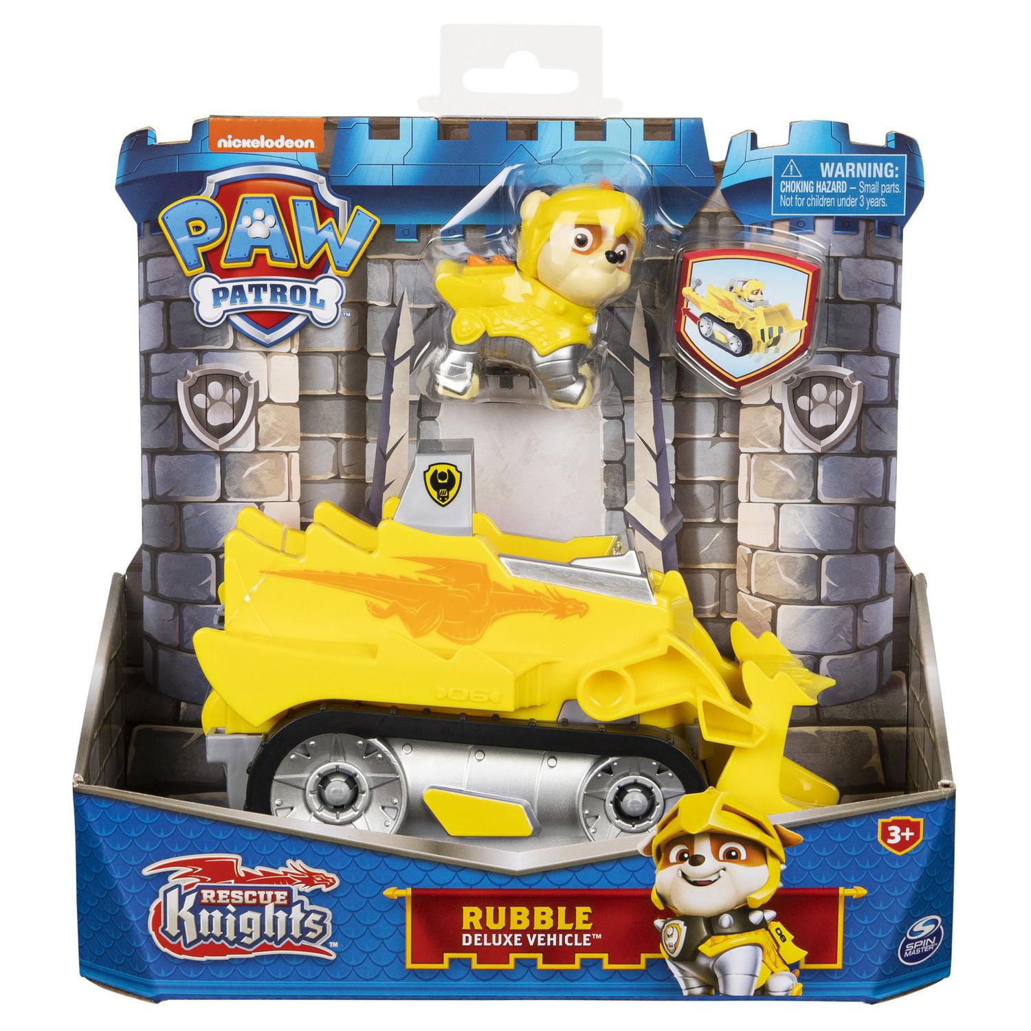 PAW Patrol, Rescue Knights Rubble Transforming Toy Car with