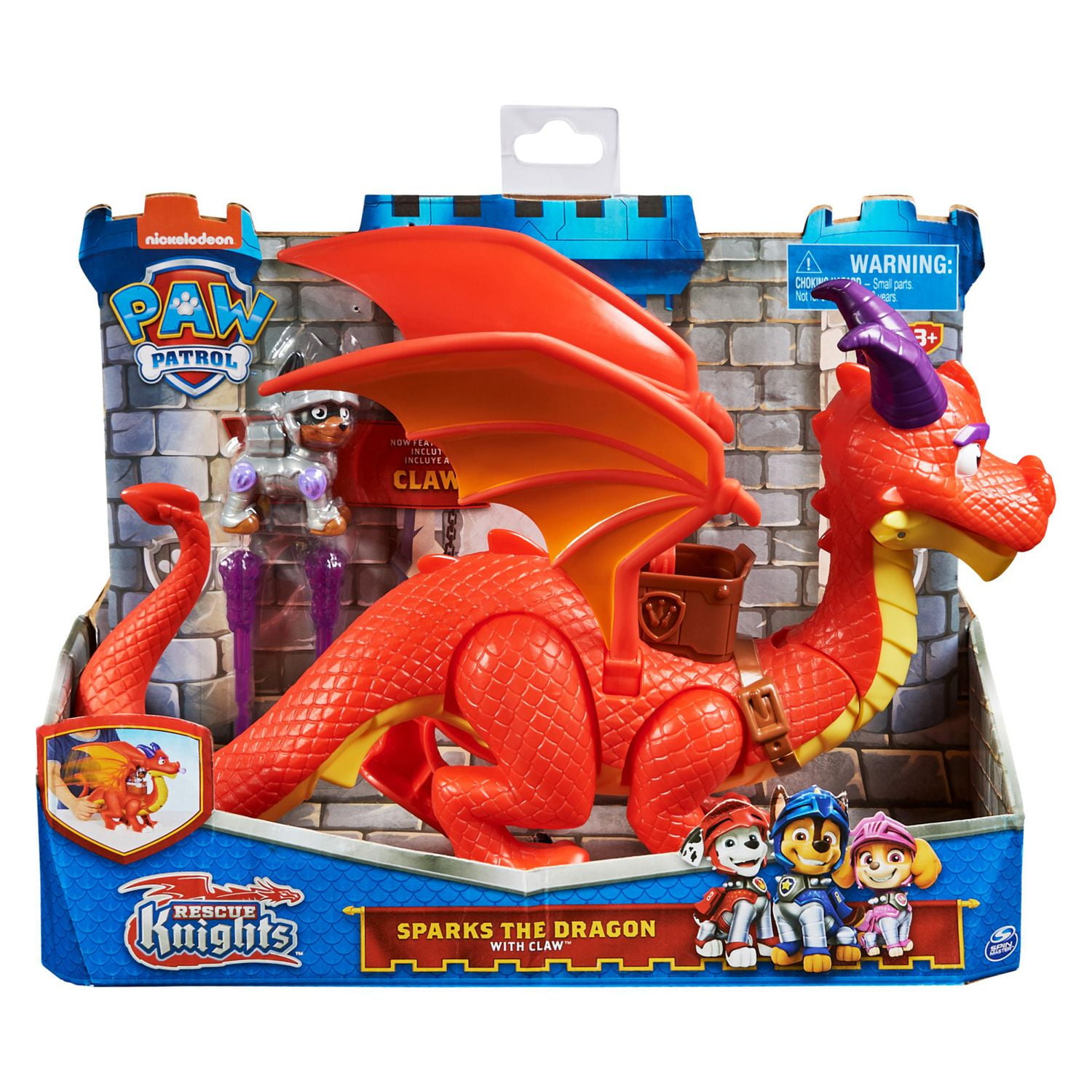 PAW Patrol, Rescue Knights Sparks the Dragon with Super Wings and