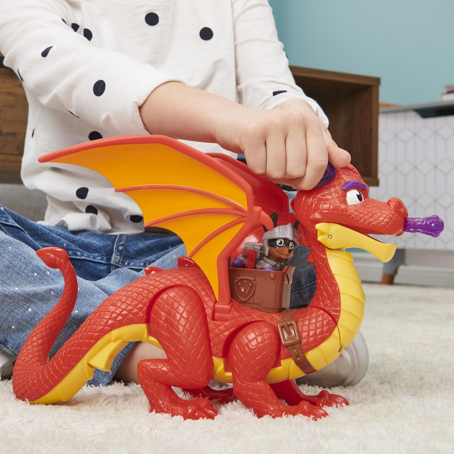 PAW Patrol, Rescue Knights Sparks the Dragon with Super Wings and