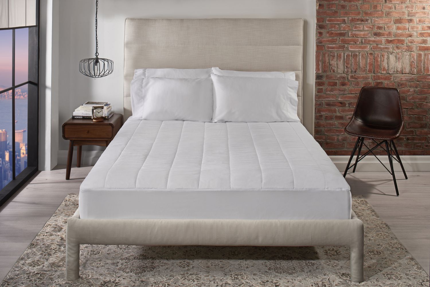 sunbeam twin extra long quilted heated mattress pad