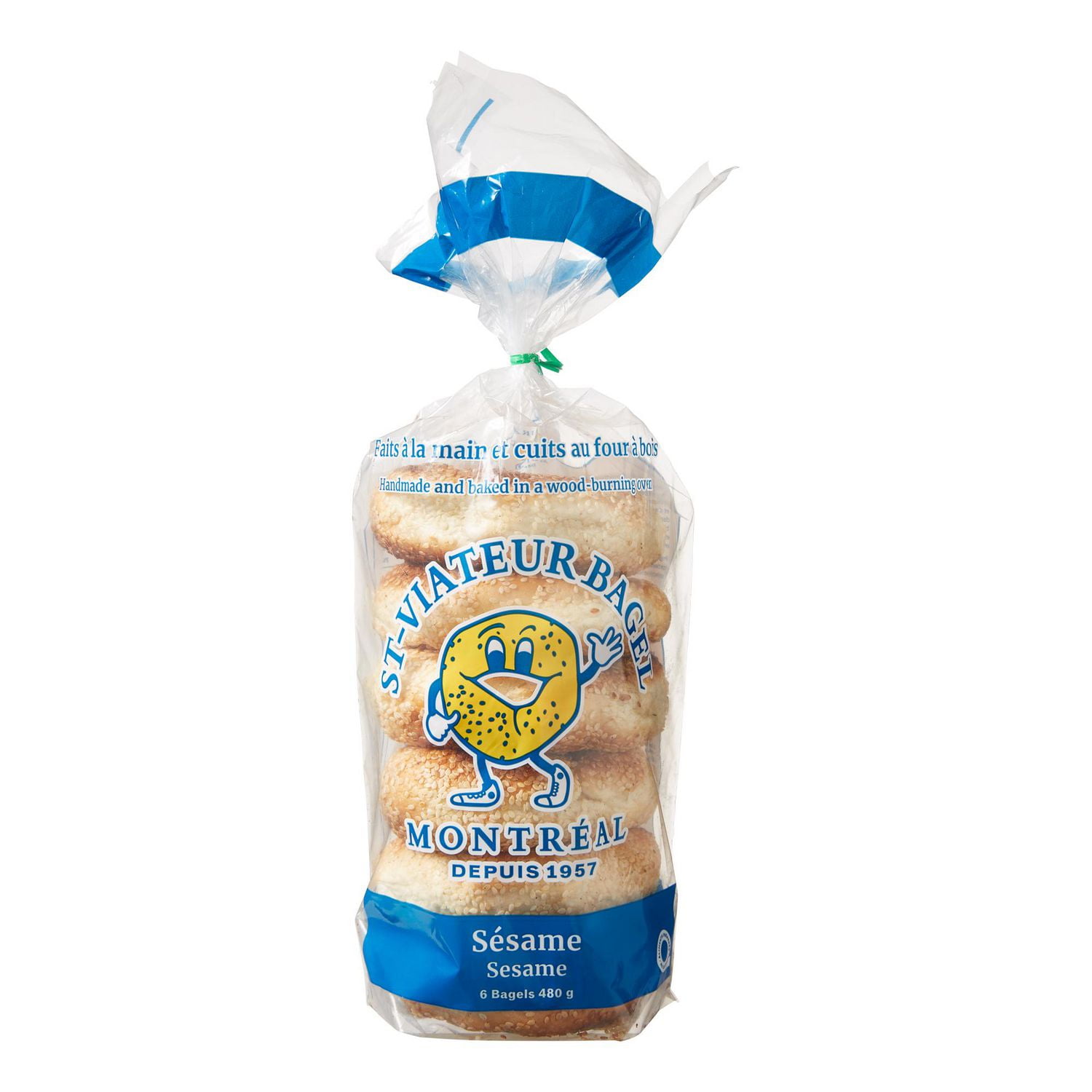 Bagels au sésame à la montréalaise St-Viateur Bagel 6 bagels, 480 g au total
