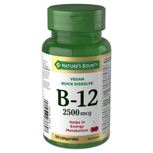 Nature's Bounty Quick Dissolve Vitamin B-12 2500 Mcg