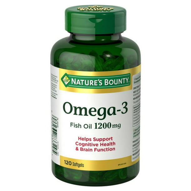 Nature's Bounty Oméga-3 Huile de poisson 1200 mg paquet économique 200 gélules