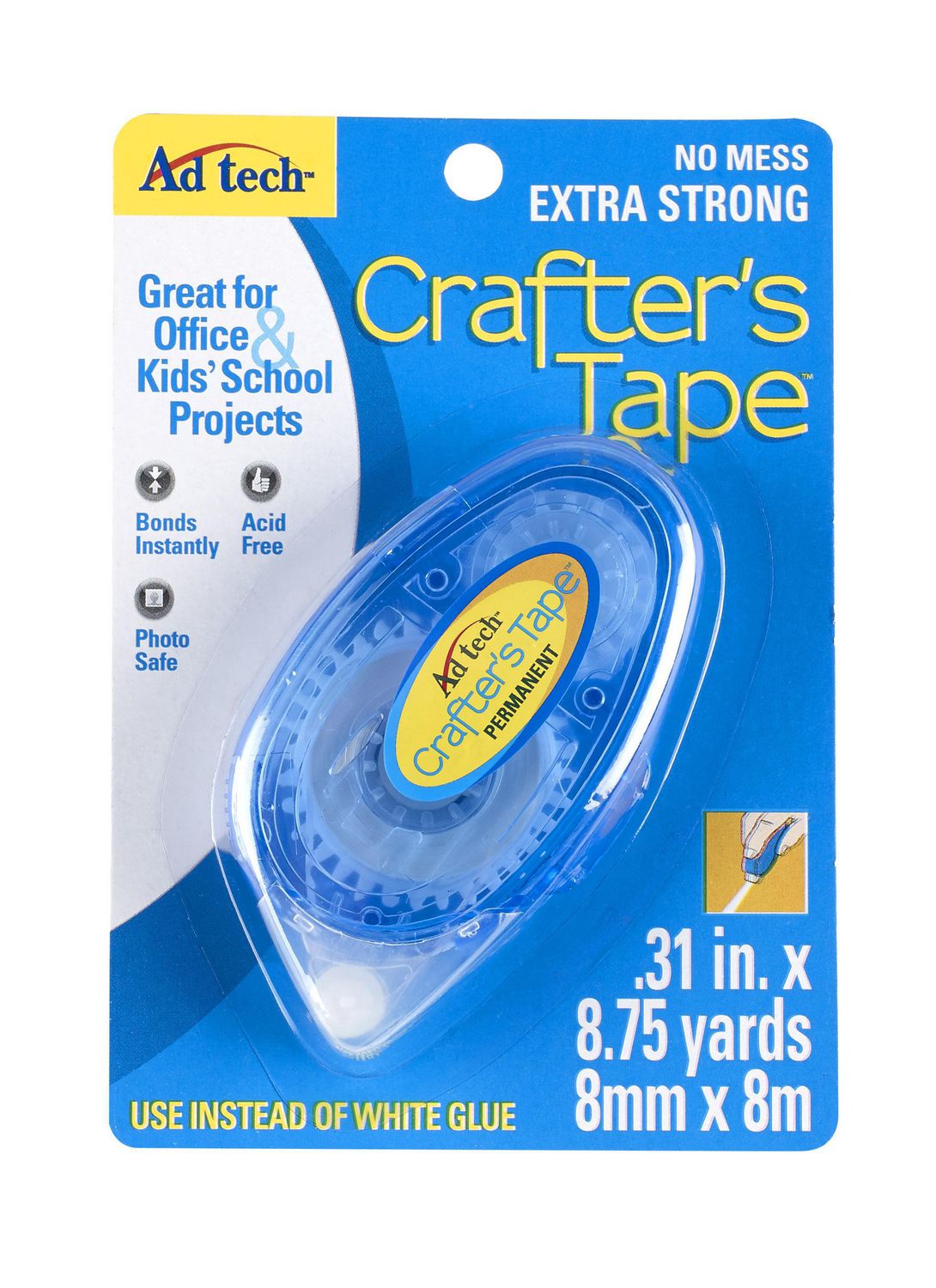 Ad-Tech Crafter's Tape Removable Glue Refill-.31X315