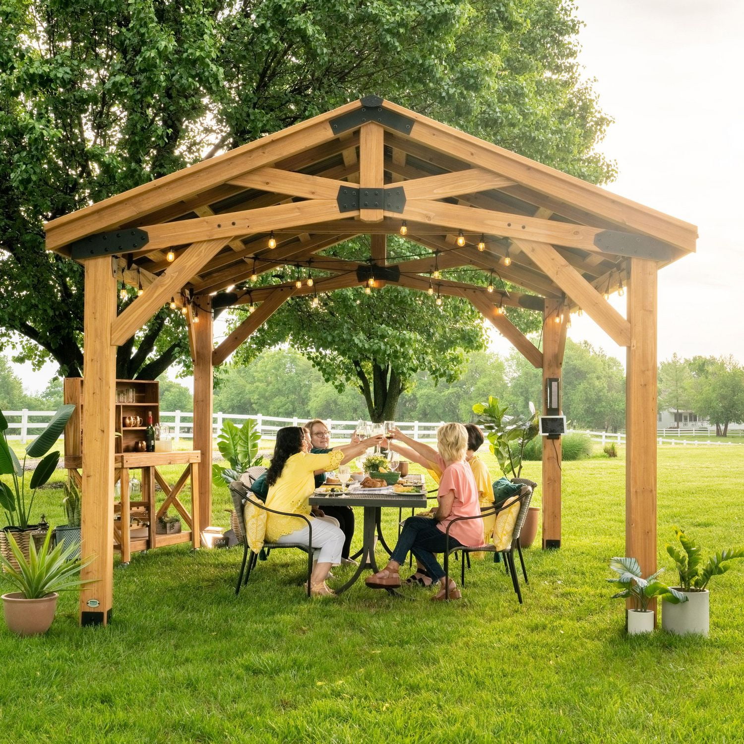 Backyard Discovery 14 x 12 Norwood Cedar Gazebo