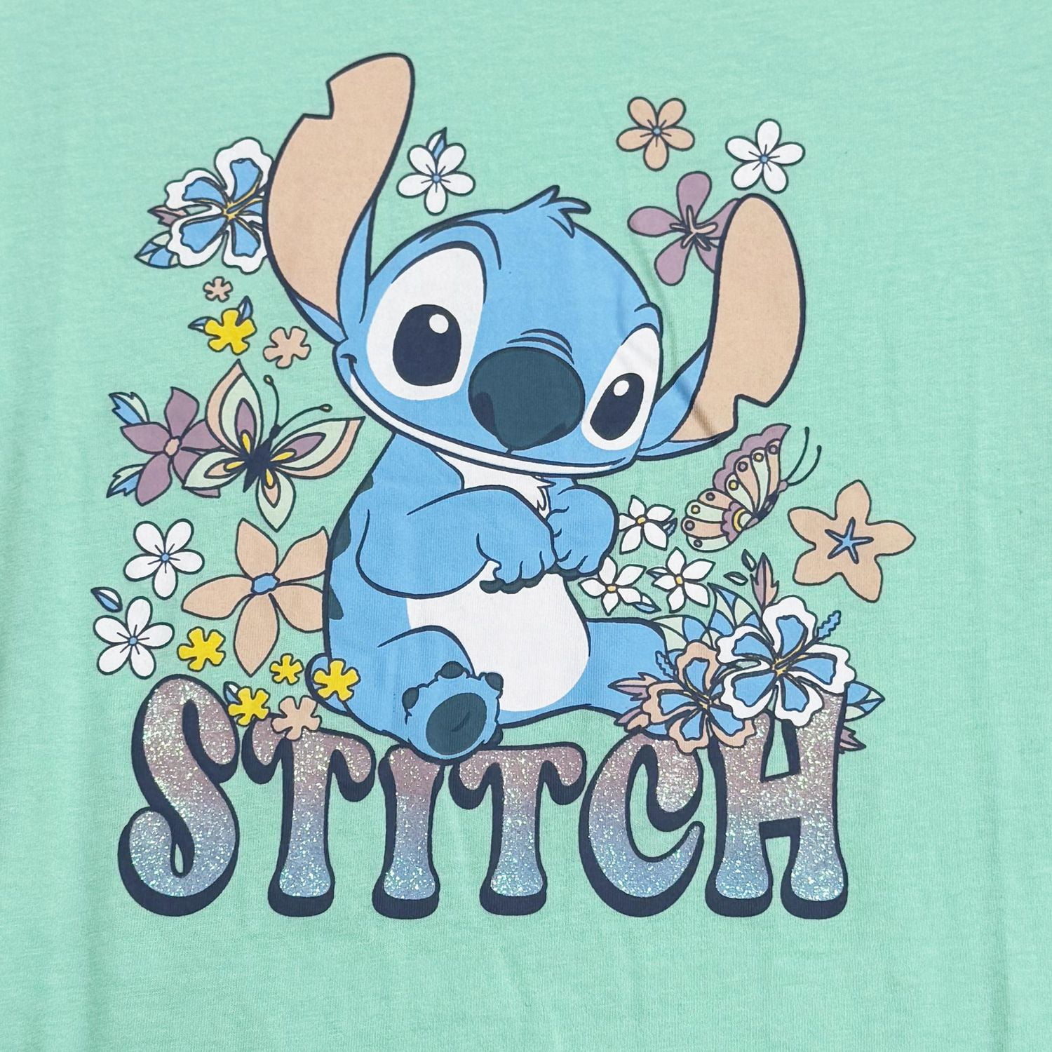 Disney Lilo & Stitch Girls Stitch's Garden Short Sleeve T-Shirt 