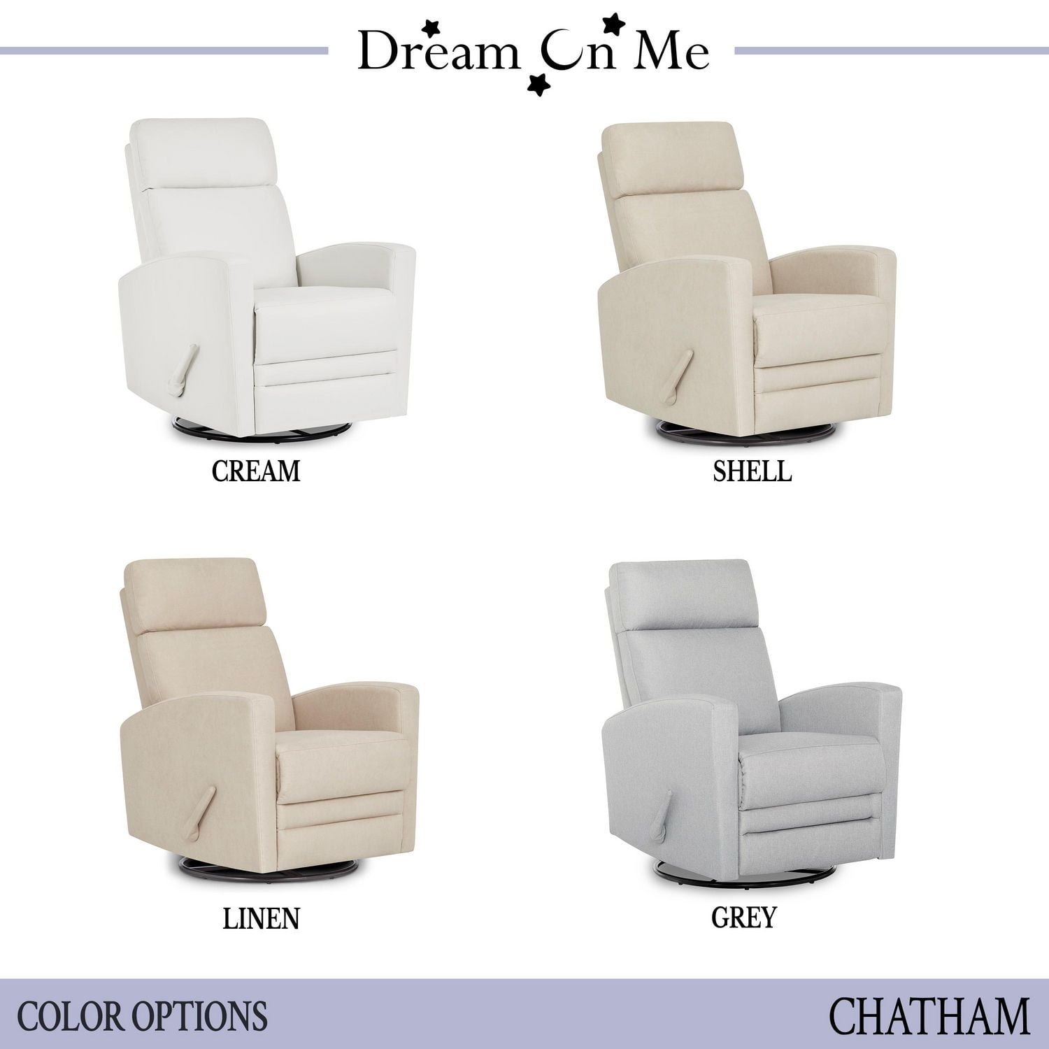 Cream shop glider recliner