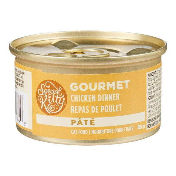Special Kitty Gourmet Chicken Dinner Cat Food, Chicken Dinner, 85 g