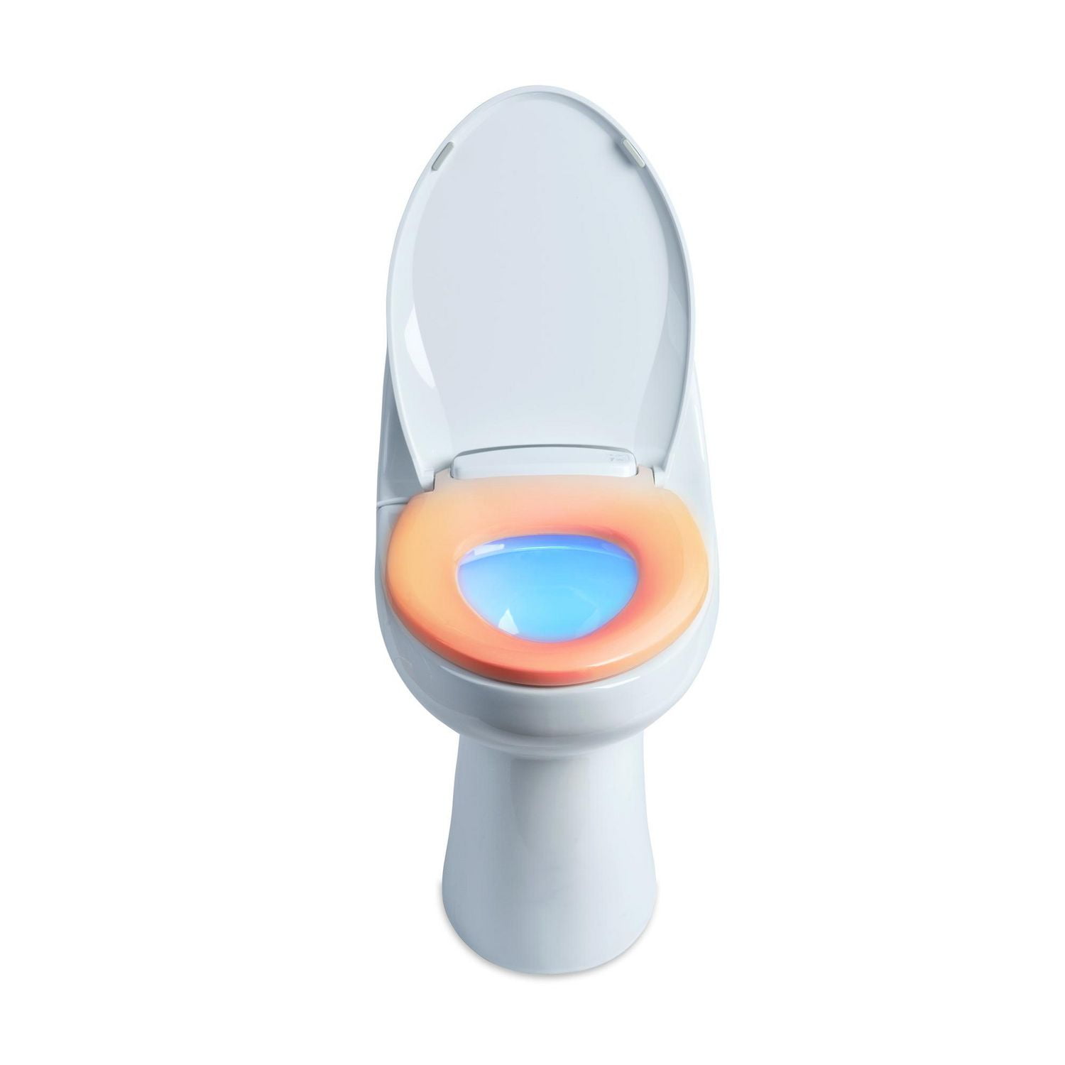 LumaWarm Heated Nightlight Round Toilet Seat White Walmart