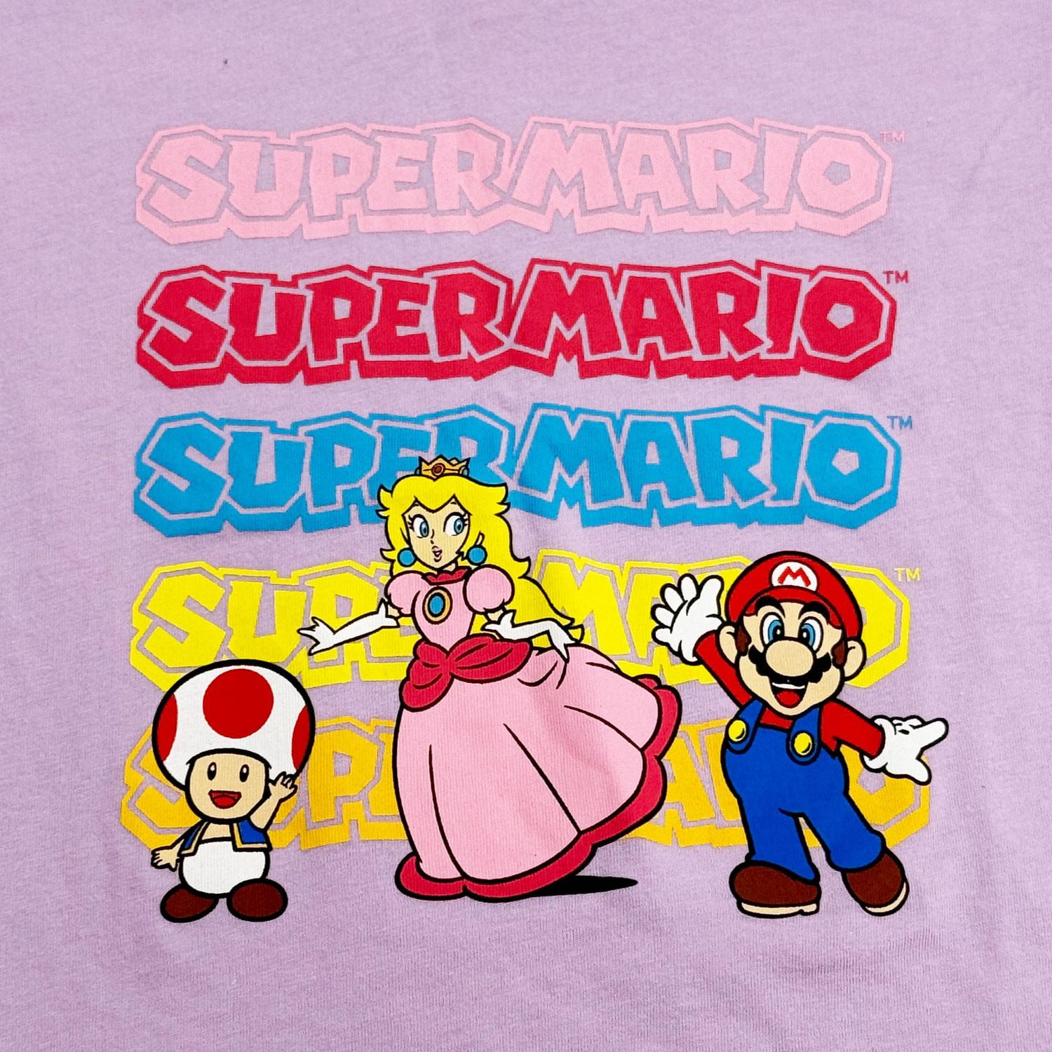 Super Mario Girls T-shirt à manches courtes Ici nous allons