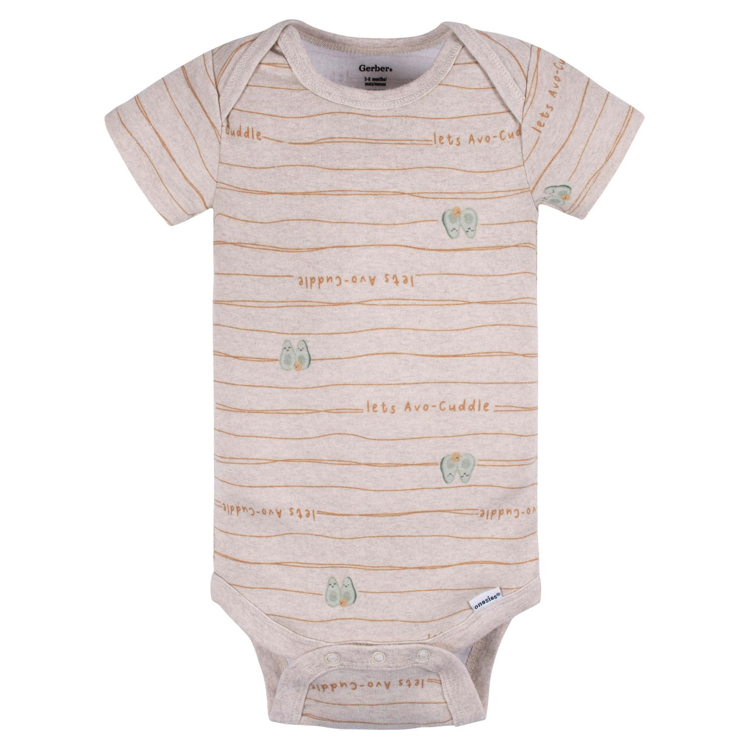 Gerber 3-Pack Baby Short Sleeve Onesies Bodysuit, Comfort. Soft. Stretch.