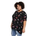 thumbnail image 2 of George Women's Plus Sharkbite Hem Tee, 2 of 6