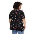 thumbnail image 3 of George Women's Plus Sharkbite Hem Tee, 3 of 6
