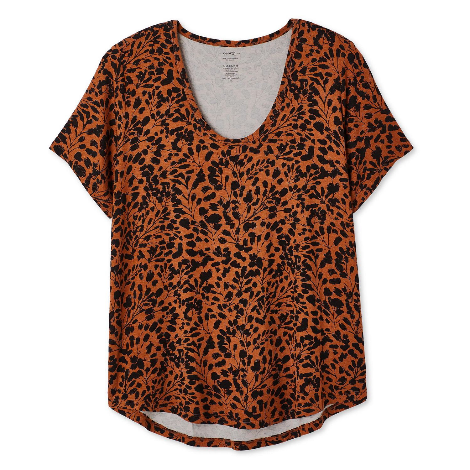 George Women's Plus Scoop Neckline Tee