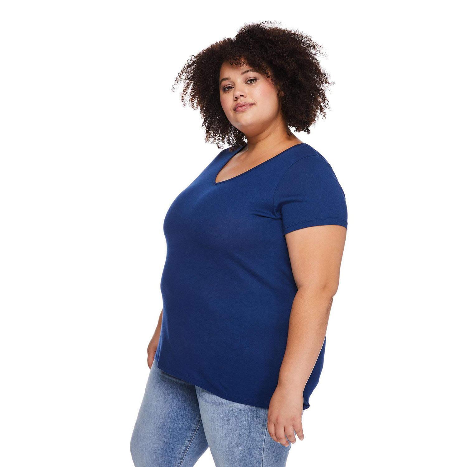 T-shirt avec encolure en V George Plus pour femmes