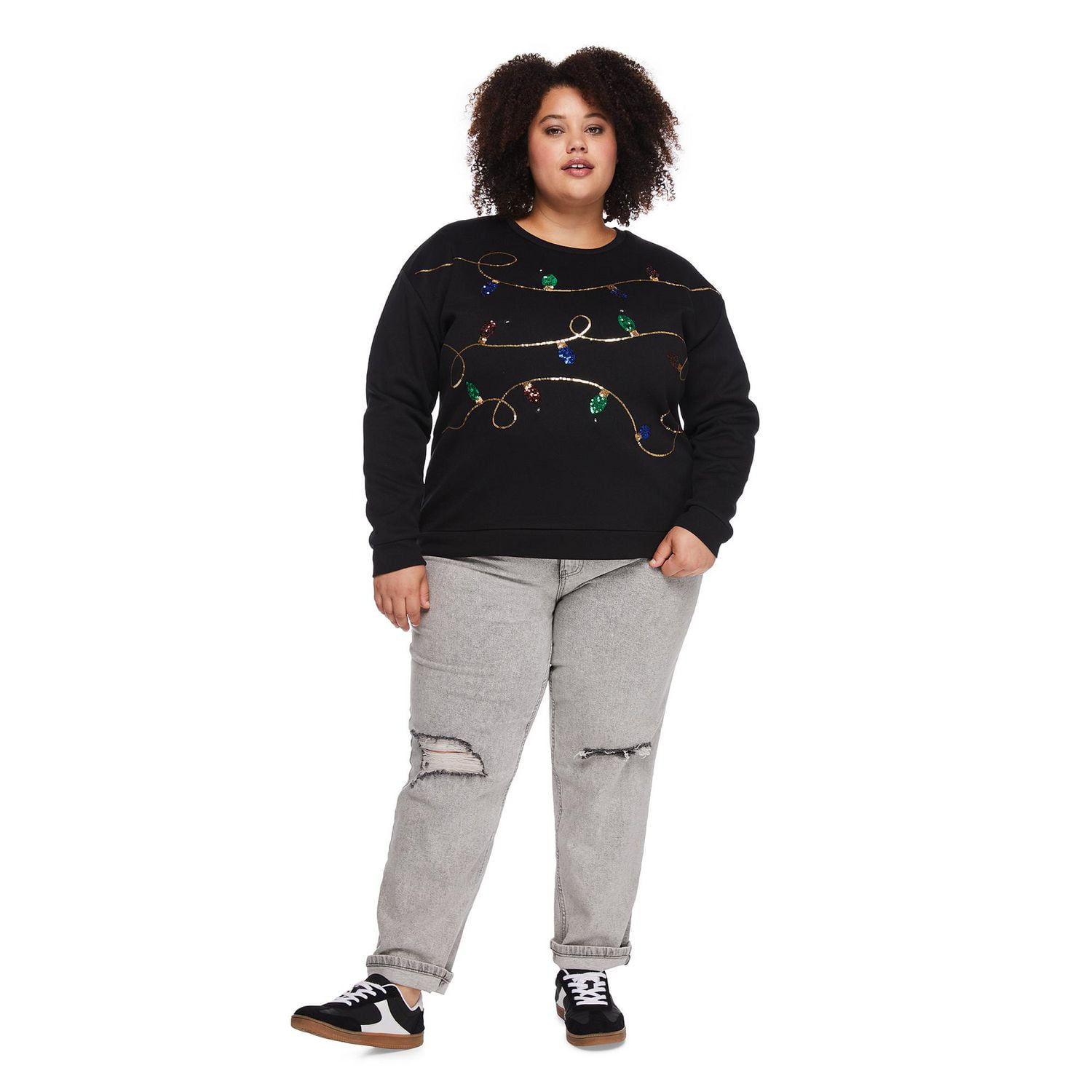 Chandail de Noël en molleton George Plus pour femmes Tailles 1X-4X