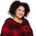 thumbnail image 4 of George Women's Plus Plaid Holiday Poncho, 4 of 6