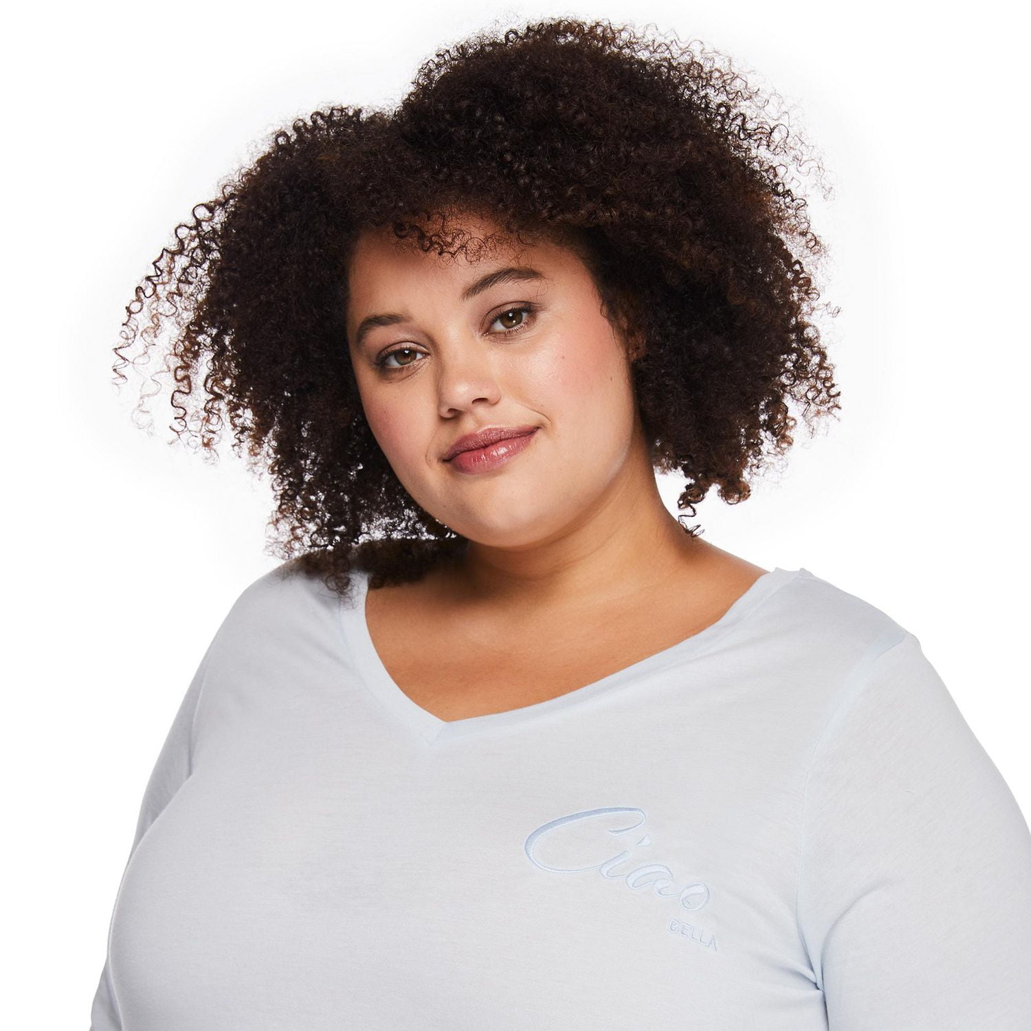 T-shirt à encolure en V George Plus pour femmes