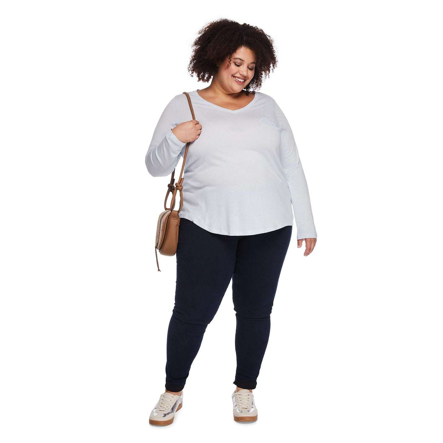 T-shirt à encolure en V George Plus pour femmes