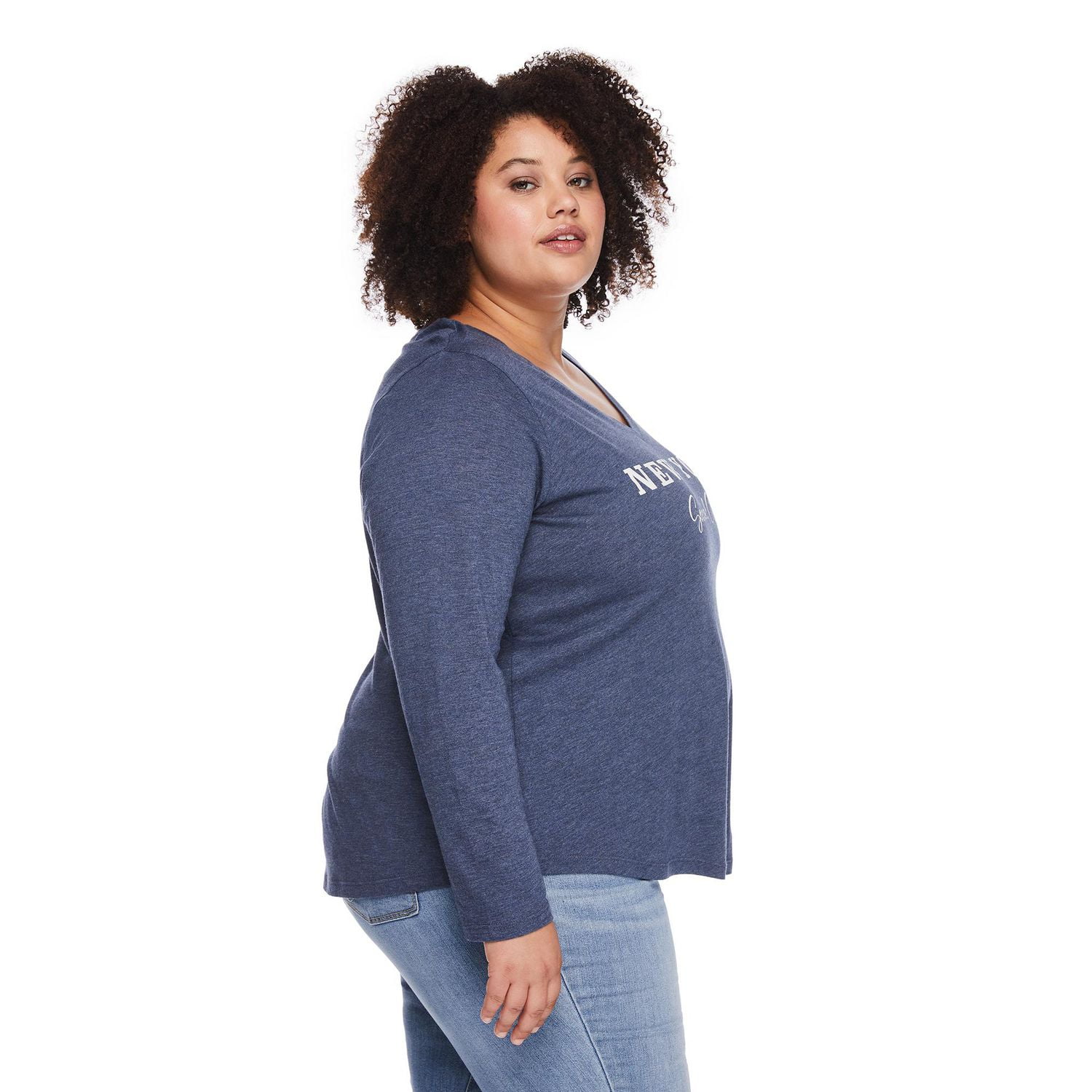 George Women's Plus V-Neckline Tee