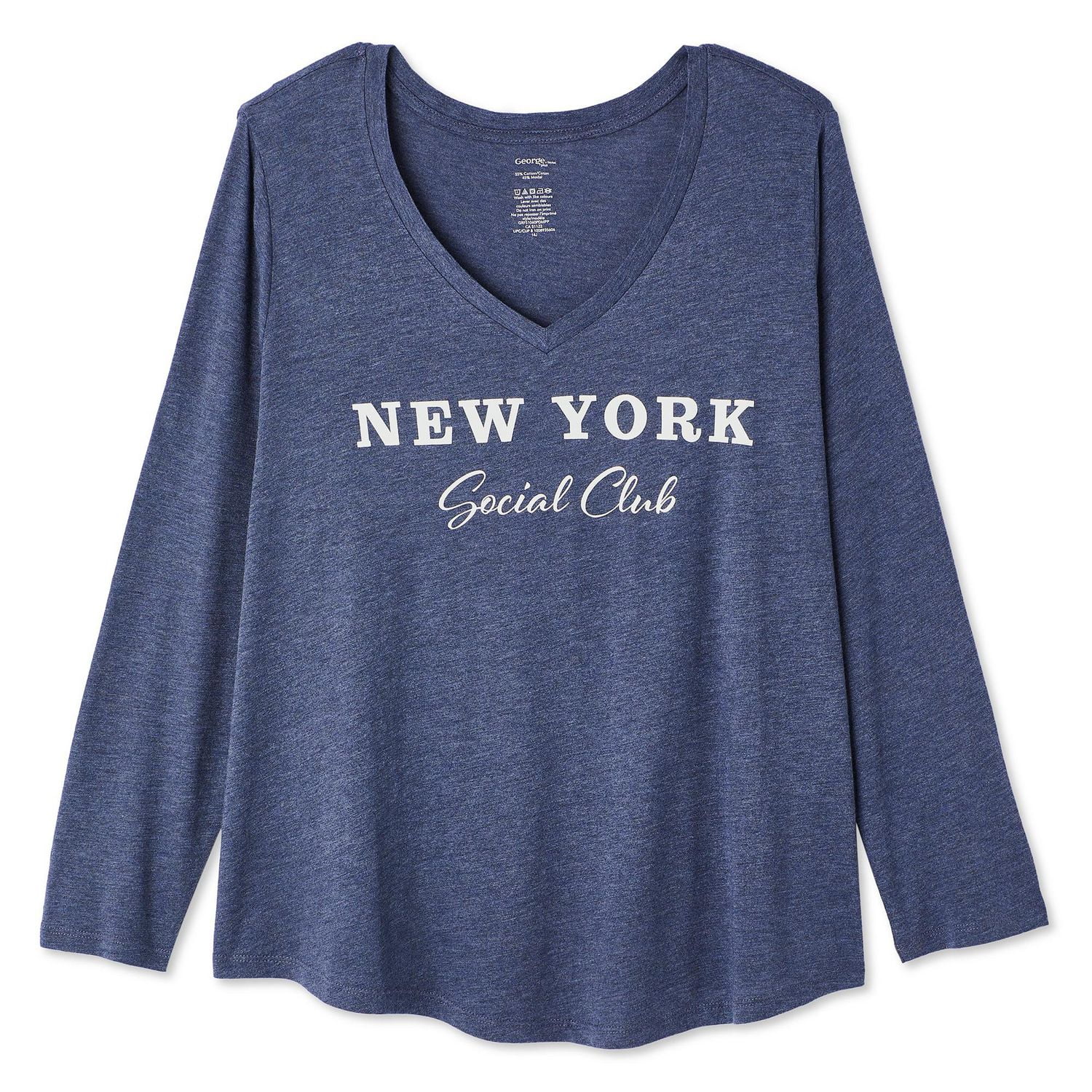 George Women's Plus V-Neckline Tee