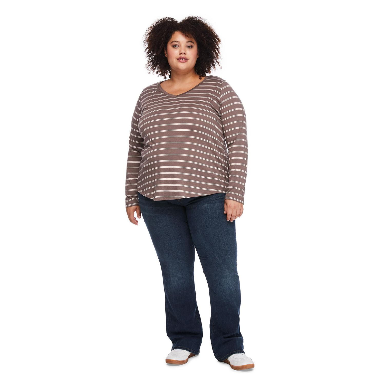 George Women's Plus V-Neckline Tee