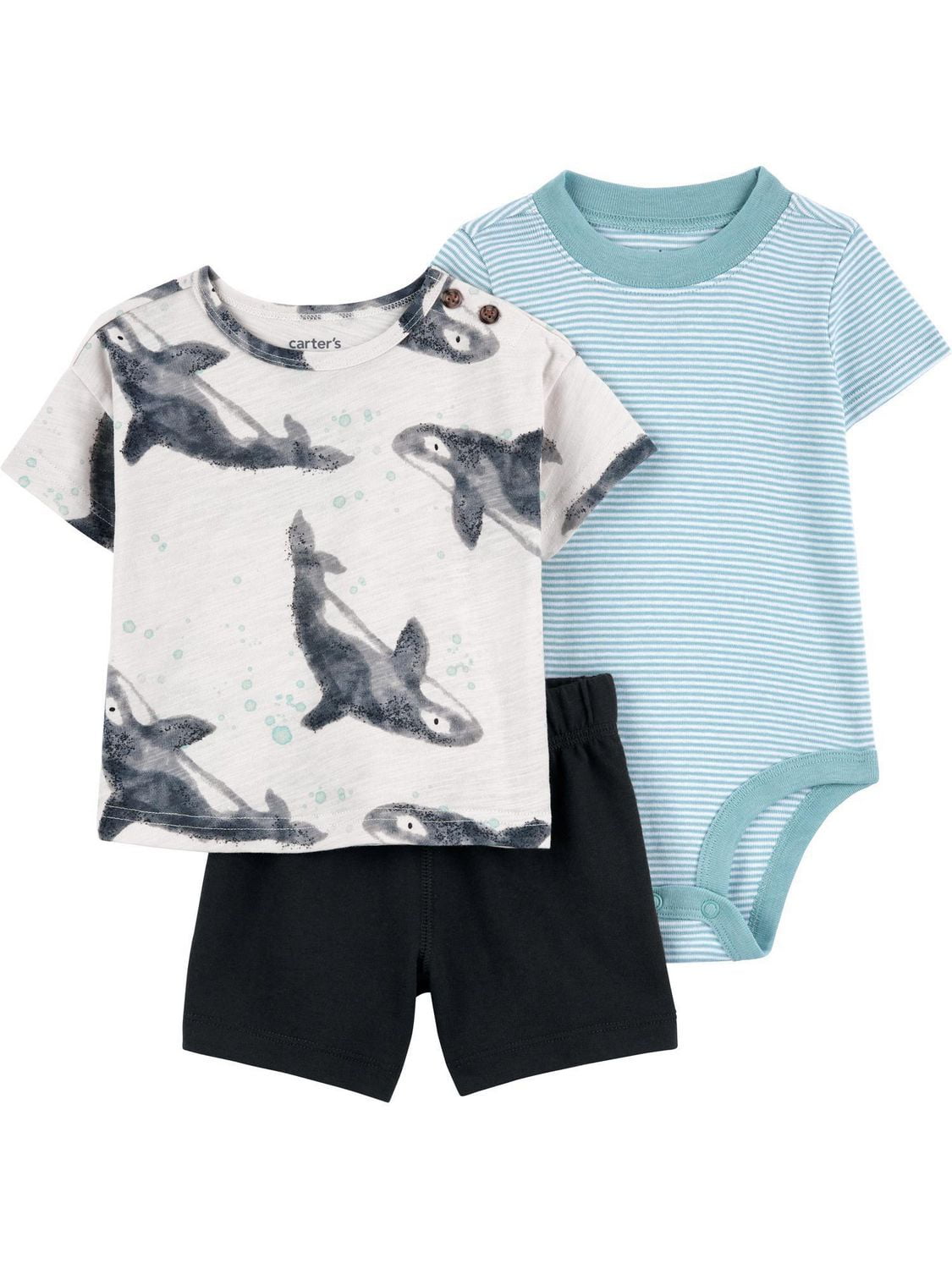 Carter's Child of Mine IB 3pc Set- Gray Dolphin