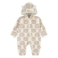 thumbnail image 1 of Huggies® Bear Jacquard Pram Coveralls, 1 of 4