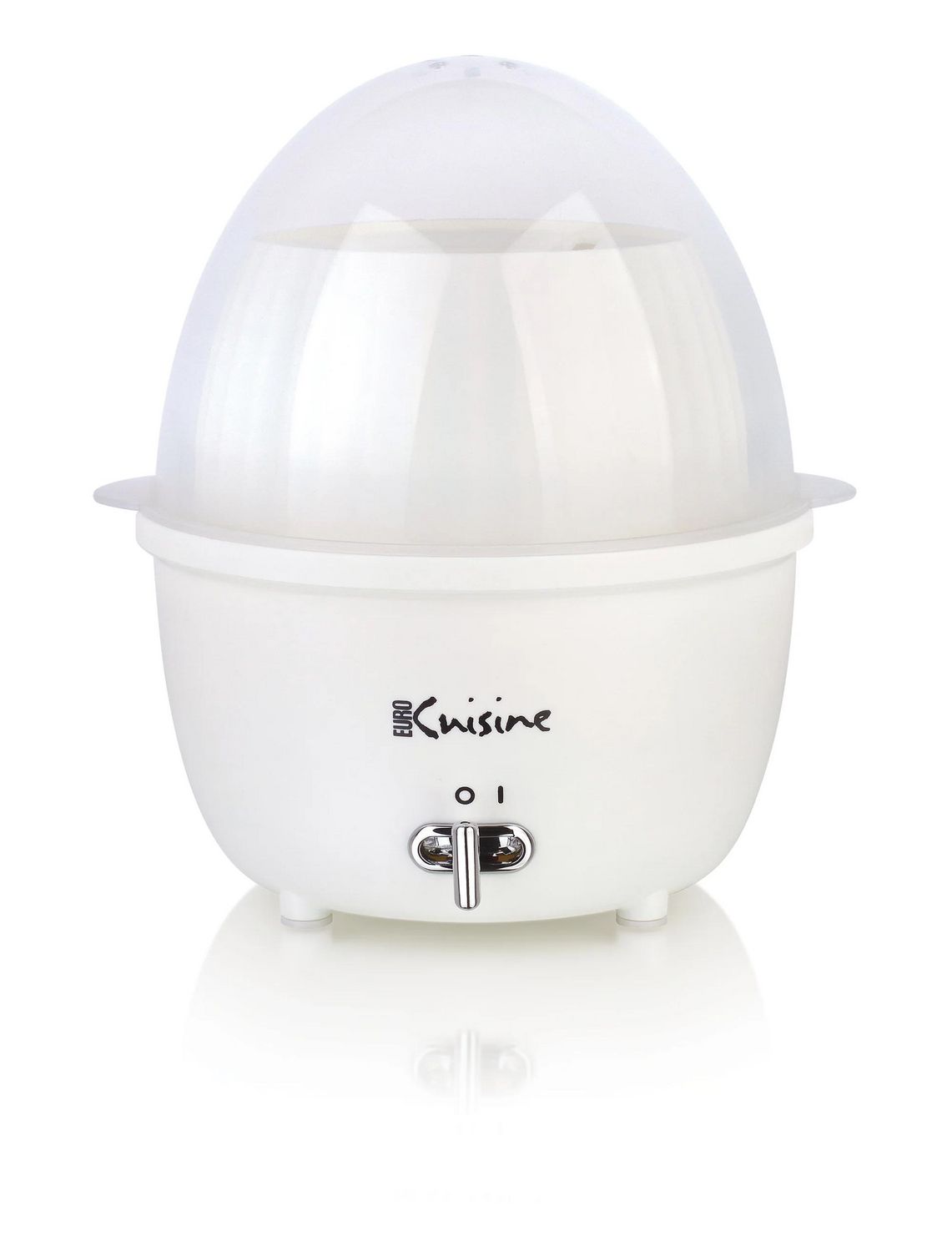 Electric Mini Food Steamer and Egg Cooker with Auto Shut Off Feature - White
