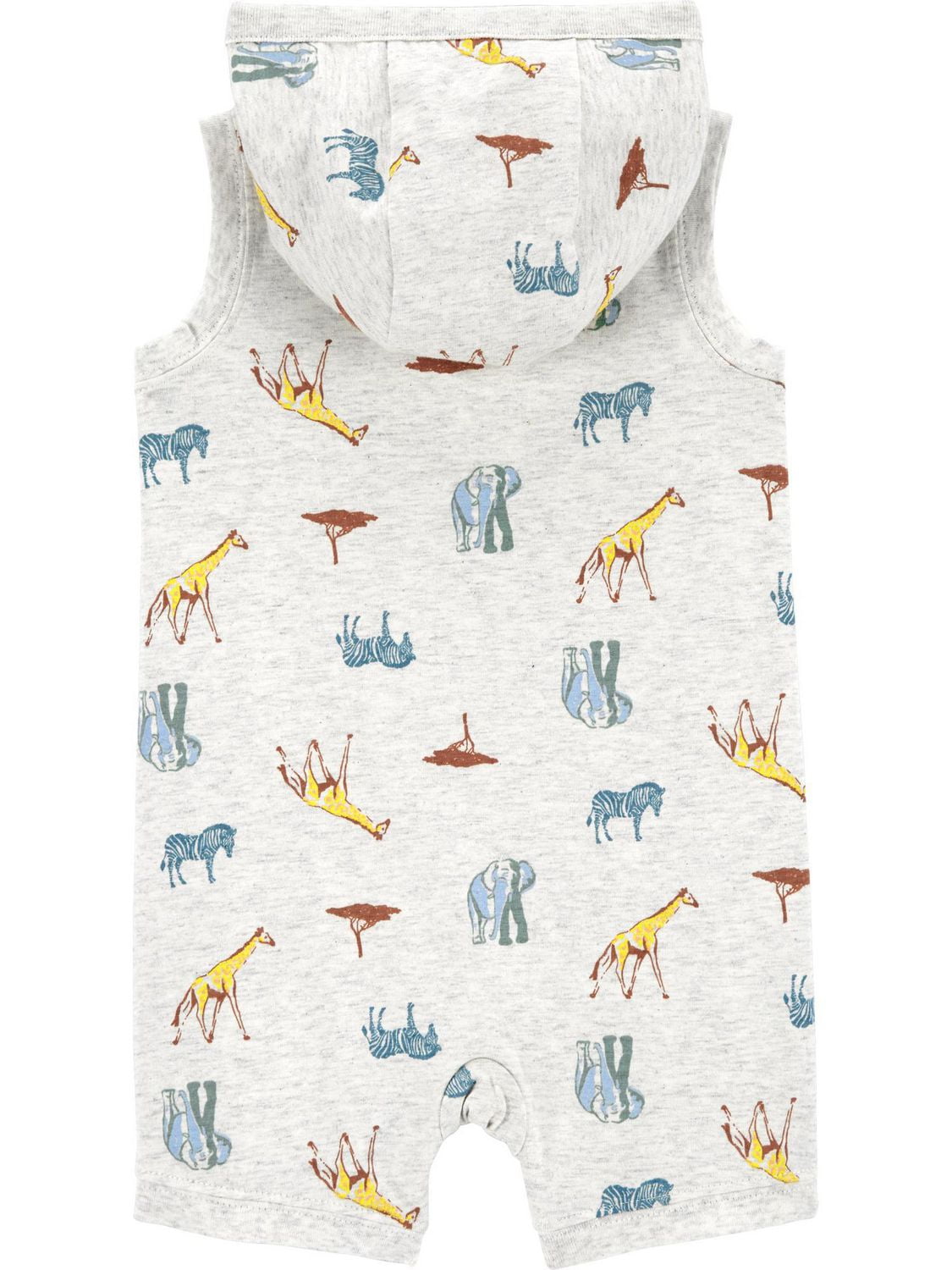 Carter's Child of Mine Baby Boy Safari Hooded Romper, Newborn-24 Months