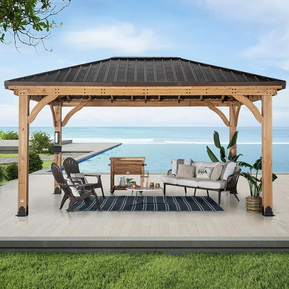 Backyard Discovery 16' x 12' Barrington Cedar Gazebo