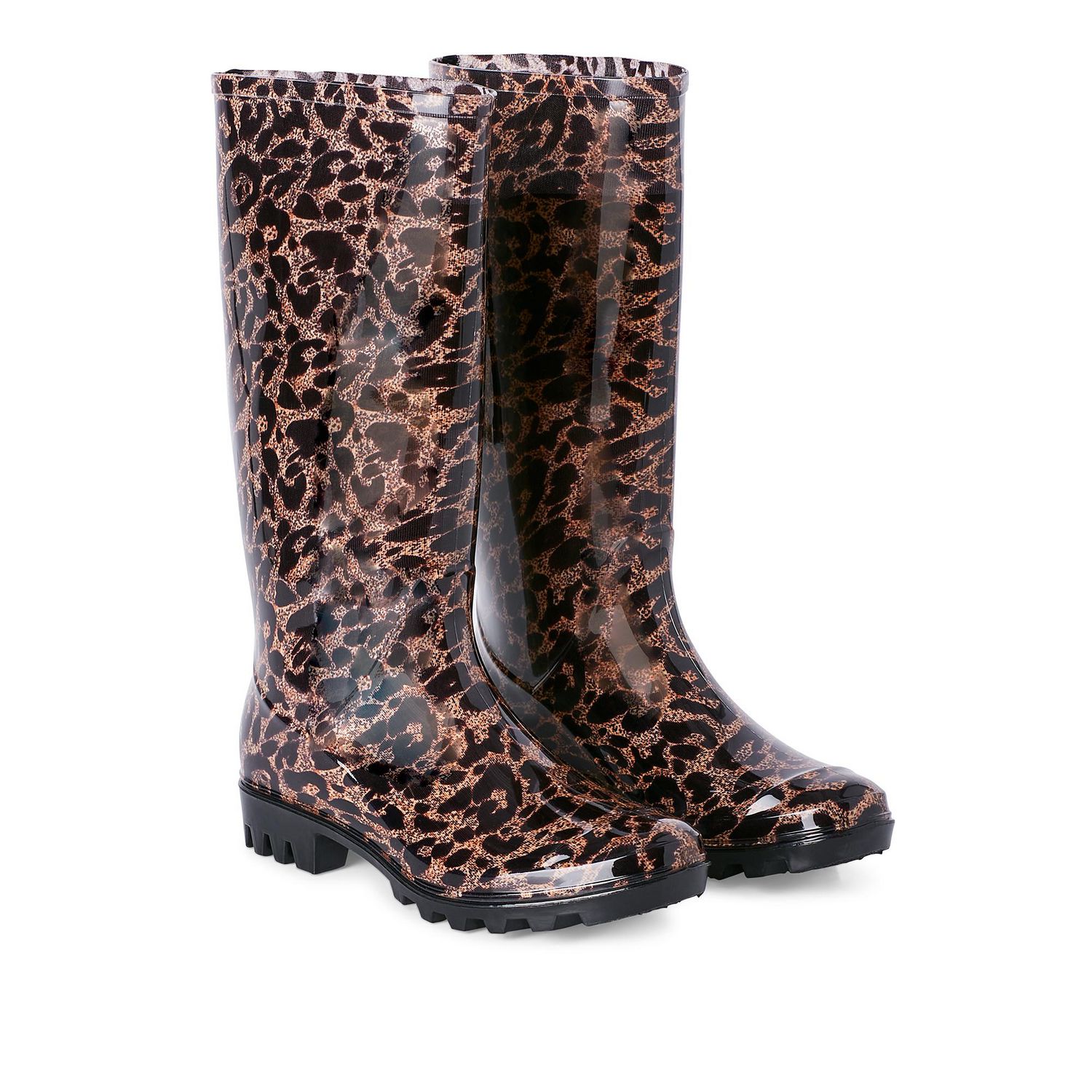 Bottes de pluie Leopard Time and Tru pour femmes Walmart.ca