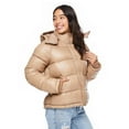 thumbnail image 2 of No Boundaries Women's Cropped Puffer Jacket, 2 of 6