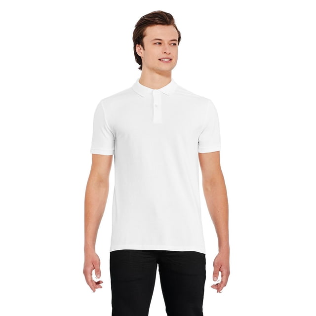 George Men's Short Sleeve Solid Pique Polo