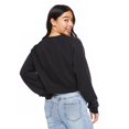 thumbnail image 3 of No Boundaries Women's Cropped Crew Neckline Sweatshirt, 3 of 6