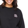 thumbnail image 4 of No Boundaries Women's Cropped Crew Neckline Sweatshirt, 4 of 6