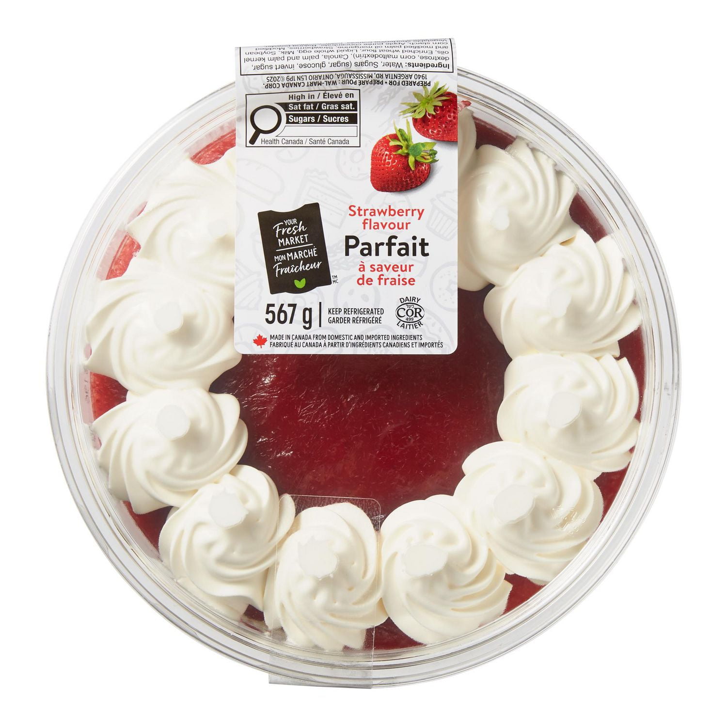 Your Fresh Market Strawberry Flavour Parfait, 567 g